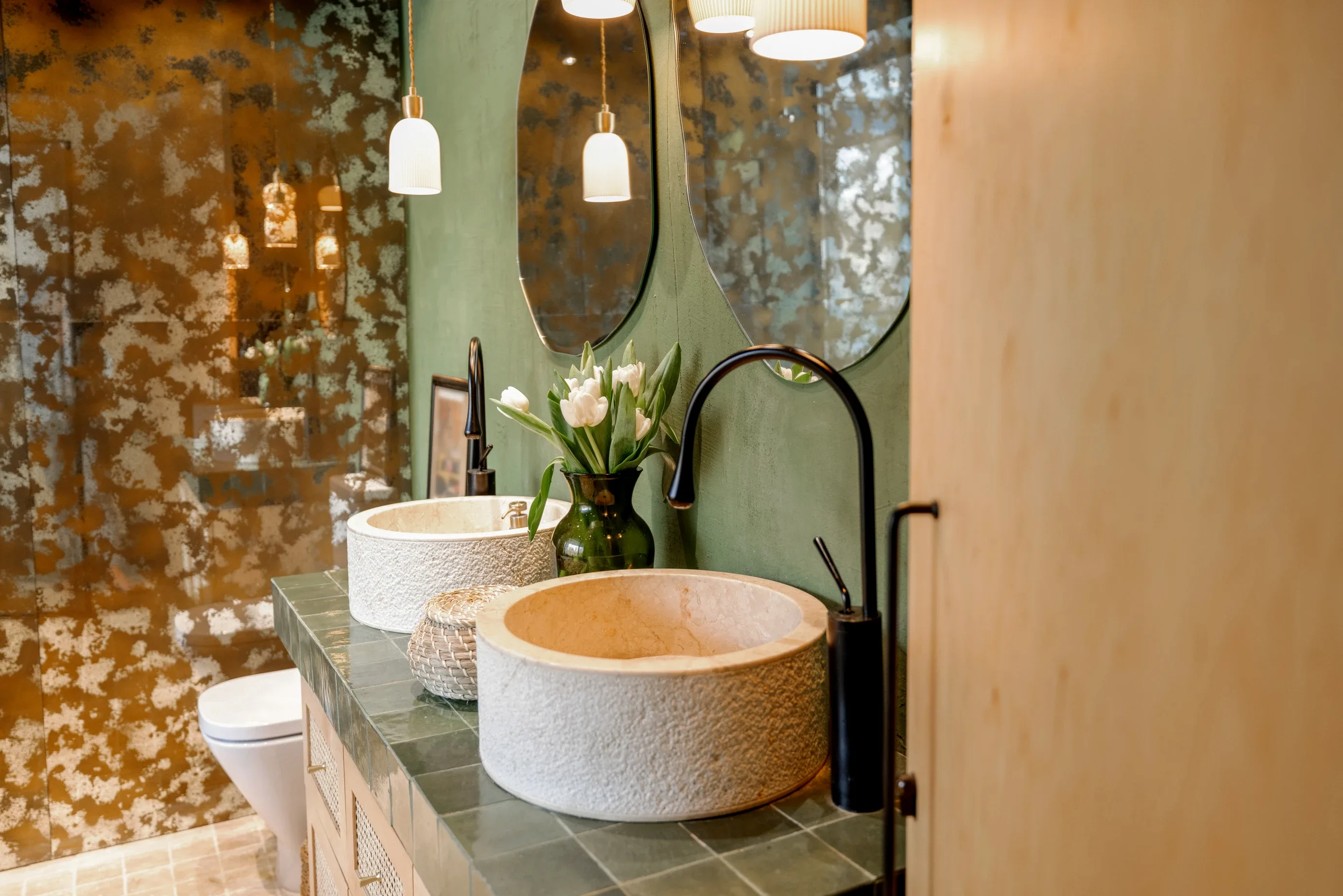 Baño estilo natural Chamberí